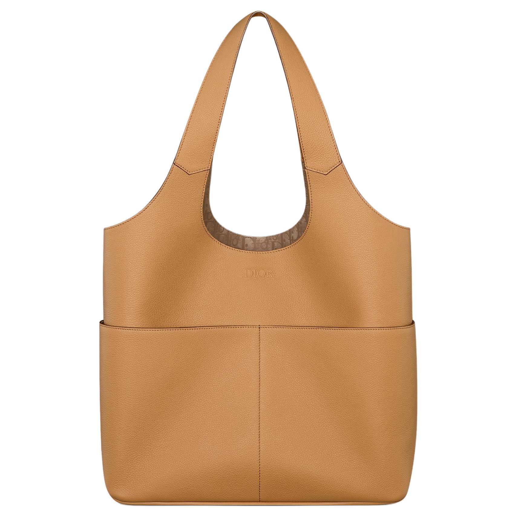 

DIOR Коричневая мужская сумка через плечо из коровьей кожи