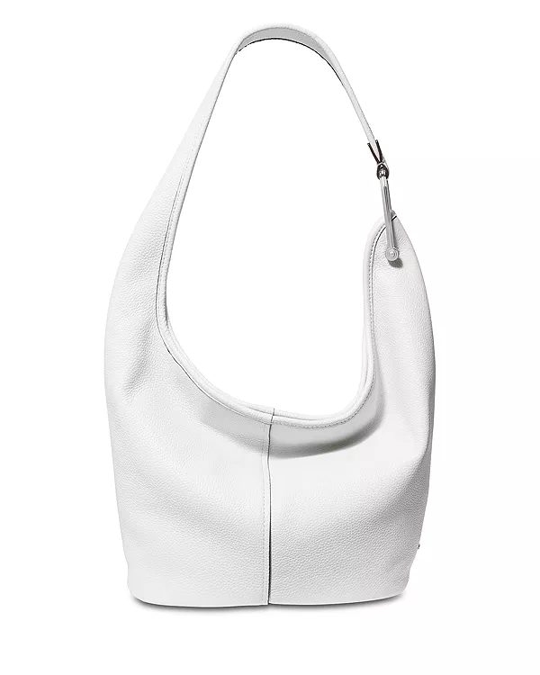 

Сумка-Хобо Michael Kors Sonny среднего размера из кожи. Michael Kors, белый