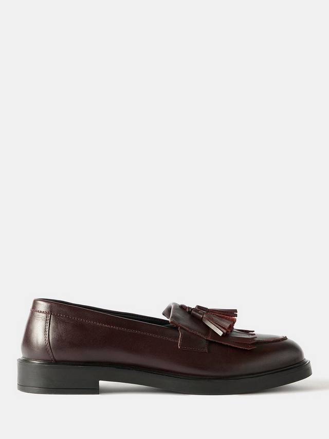 Тина кожаные мокасины с массивными кисточками Mint Velvet, Red Burgundy