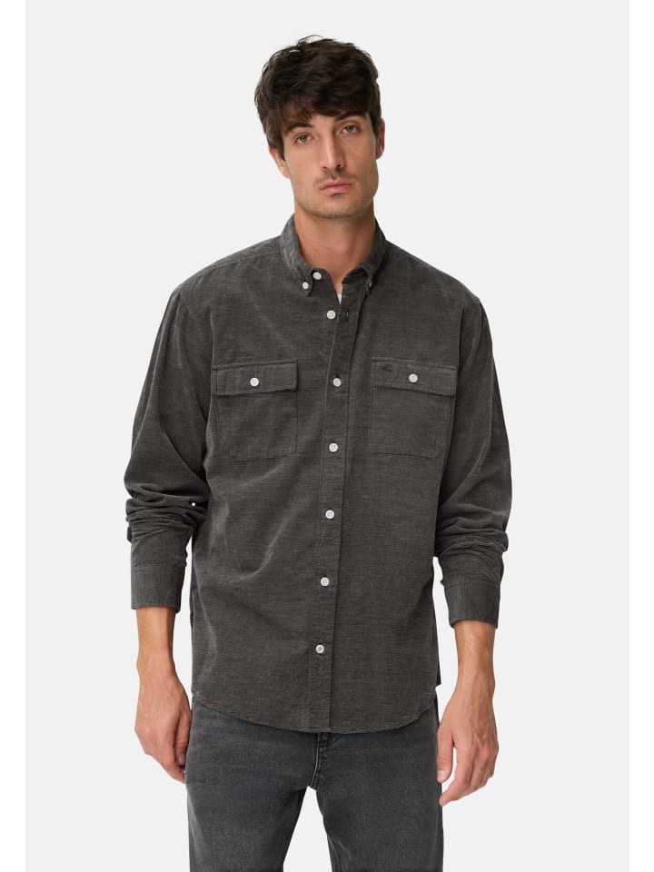 

Рубашка с длинными рукавами и накладными карманами черного цвета Camel Active