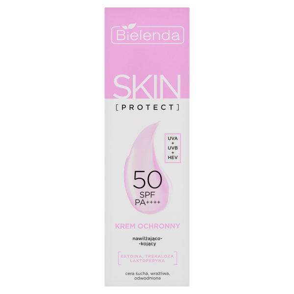 

Защитный увлажняющий и успокаивающий крем с spf50 для лица, 50 мл Bielenda Skin protect