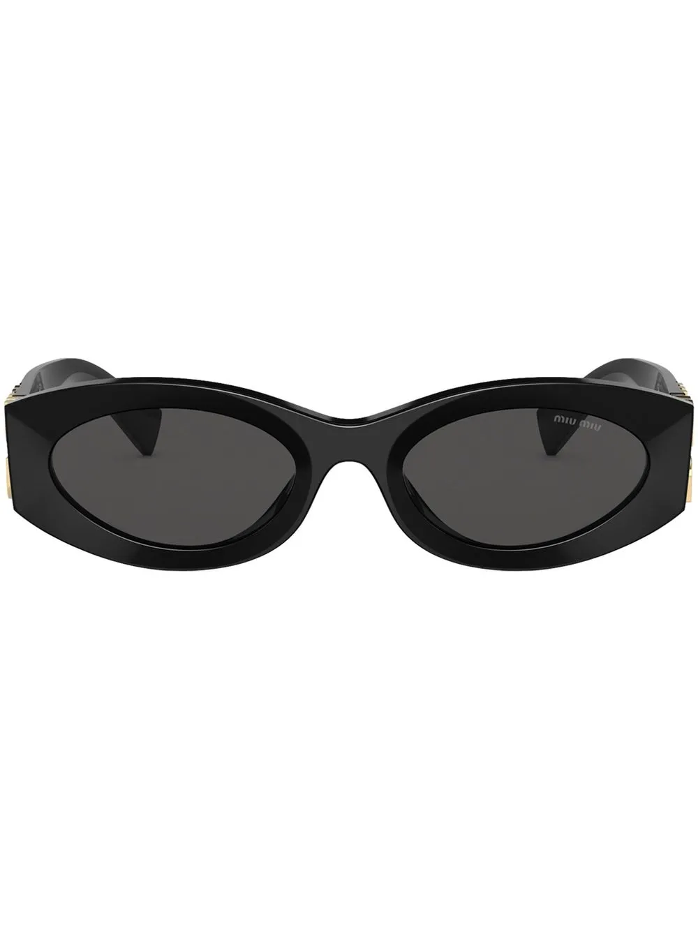 

Солнцезащитные очки в оправе 'кошачий глаз' Miu Miu Eyewear, серый