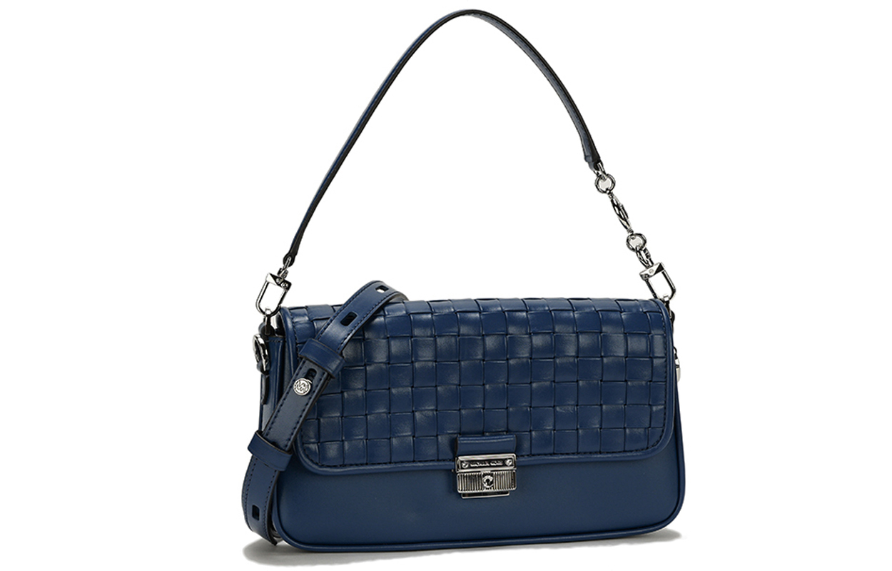 

Сумка-багет из искусственной кожи Bradshaw, через плечо, женская, темно-синяя MICHAEL KORS