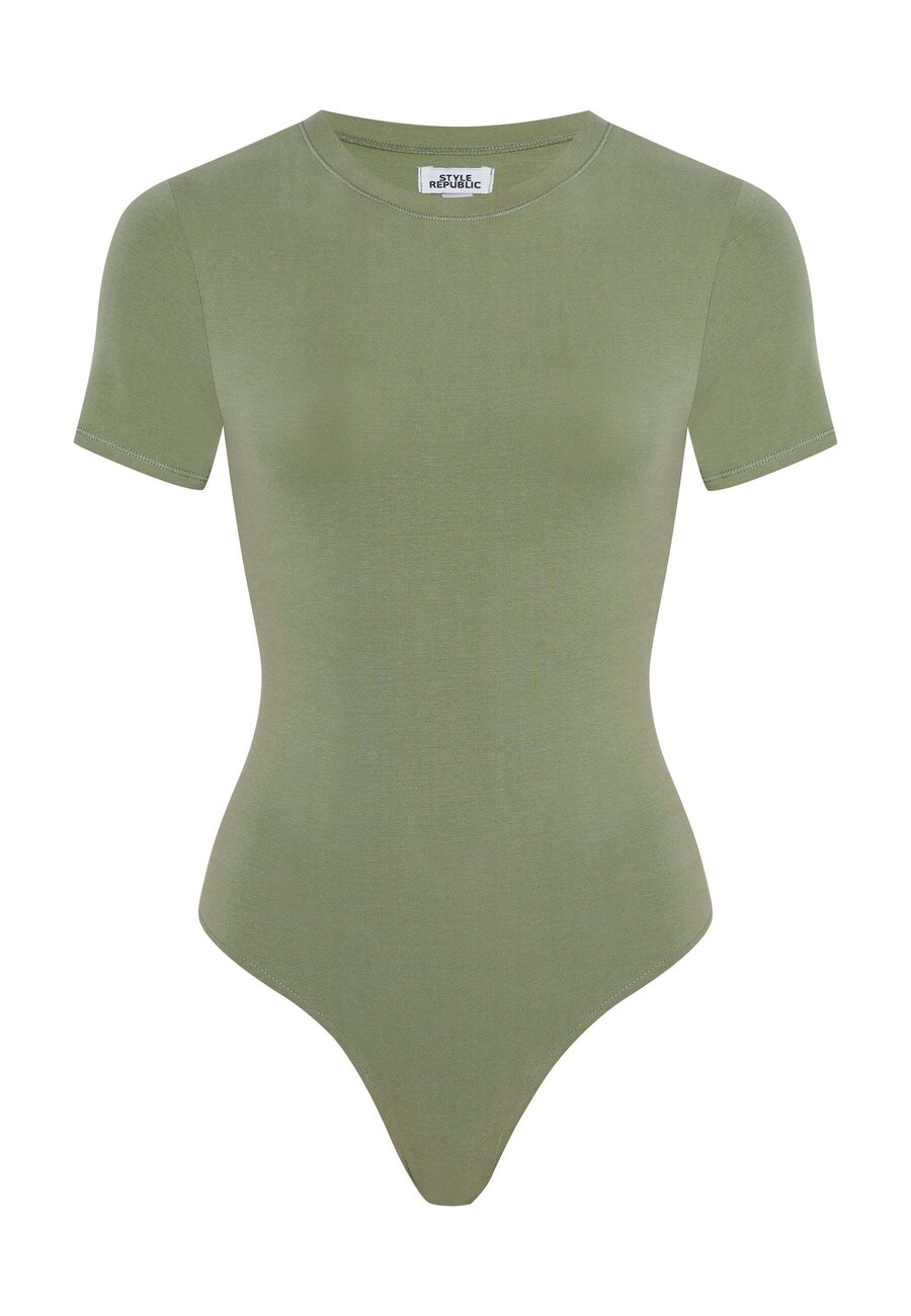 

Боди-рубашка Style Republic, оливковый