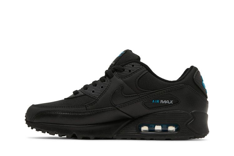 Кроссовки Nike Air Max 90 'Black Laser Blue', черный — фото 4