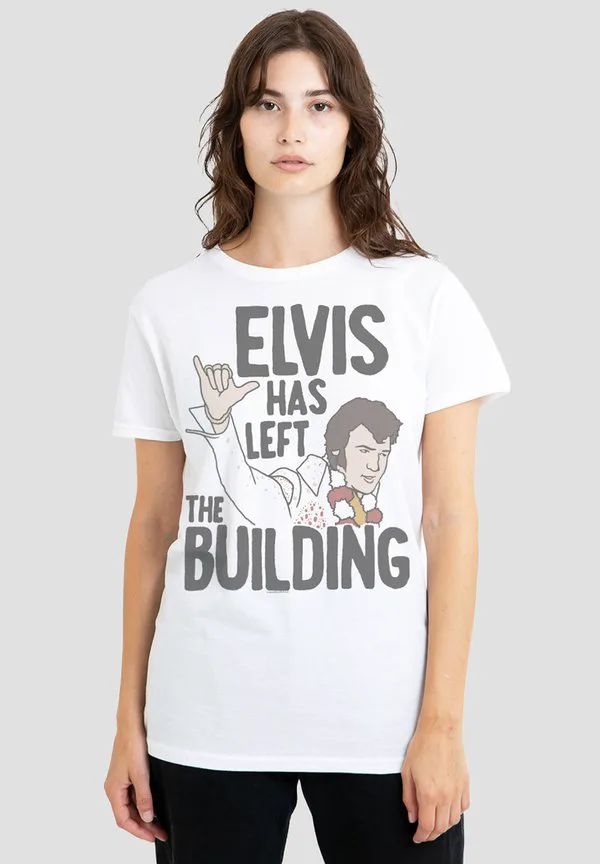 

Футболка с принтом «элвис покинул здание» Cotton Soul, White, Белый, Футболка с принтом «элвис покинул здание» Cotton Soul, White