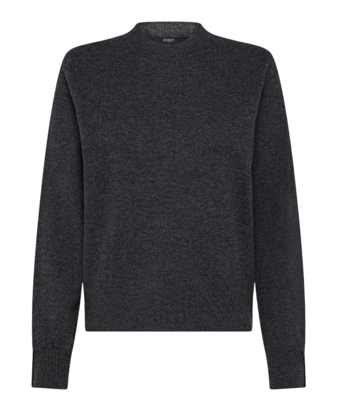 

Свитер с круглым вырезом из шерсти и кашемира Seventy, серый