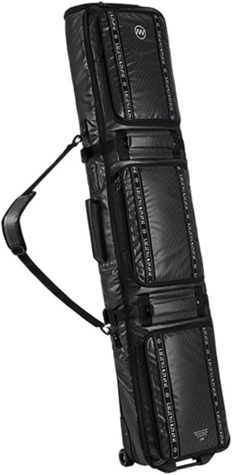 

Сумка для сноуборда с колесами, водонепроницаемая сумка для роликовых лыж, сумка для сноуборда для авиаперелетов, регулируемая длина до 174 см для ботинок, перчаток, лыж и аксессуаров Lzyjckh, Black, Черный, Сумка для сноуборда с колесами, водонепроницаем