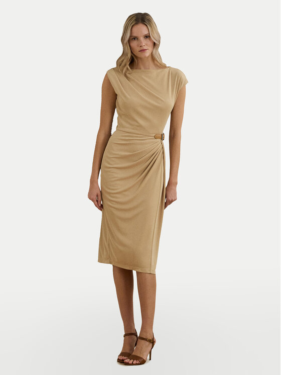 

Платье облегающего кроя для повседневной носки 250964076001 Lauren Ralph Lauren, бежевый