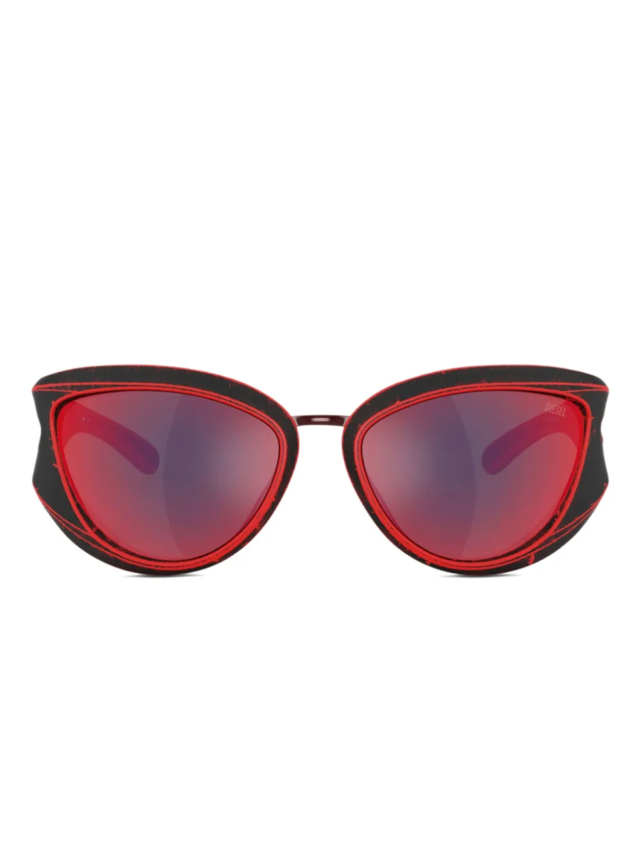 

Diesel butterfly-frame солнцезащитные очки, красный