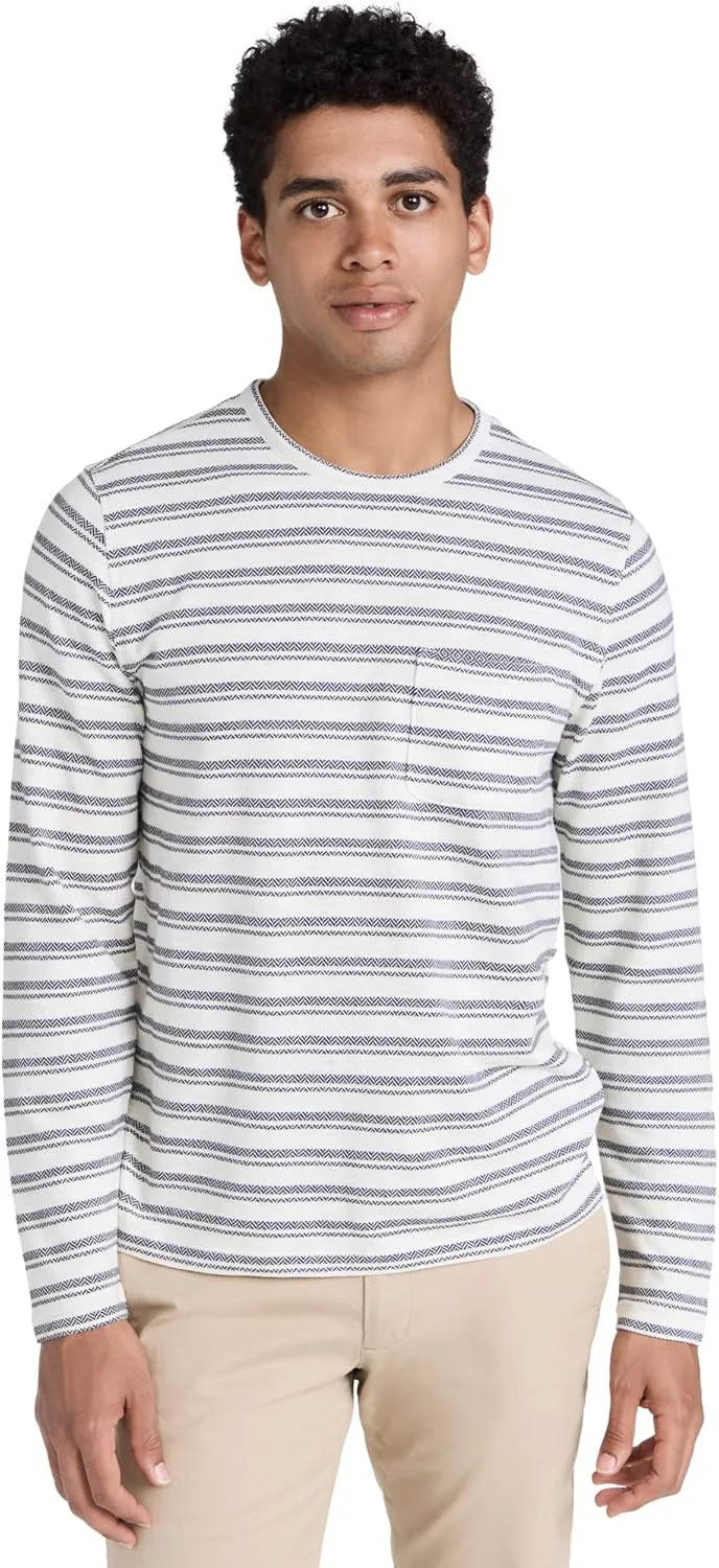 

Vince мужская футболка с длинным рукавом и шевронным принтом