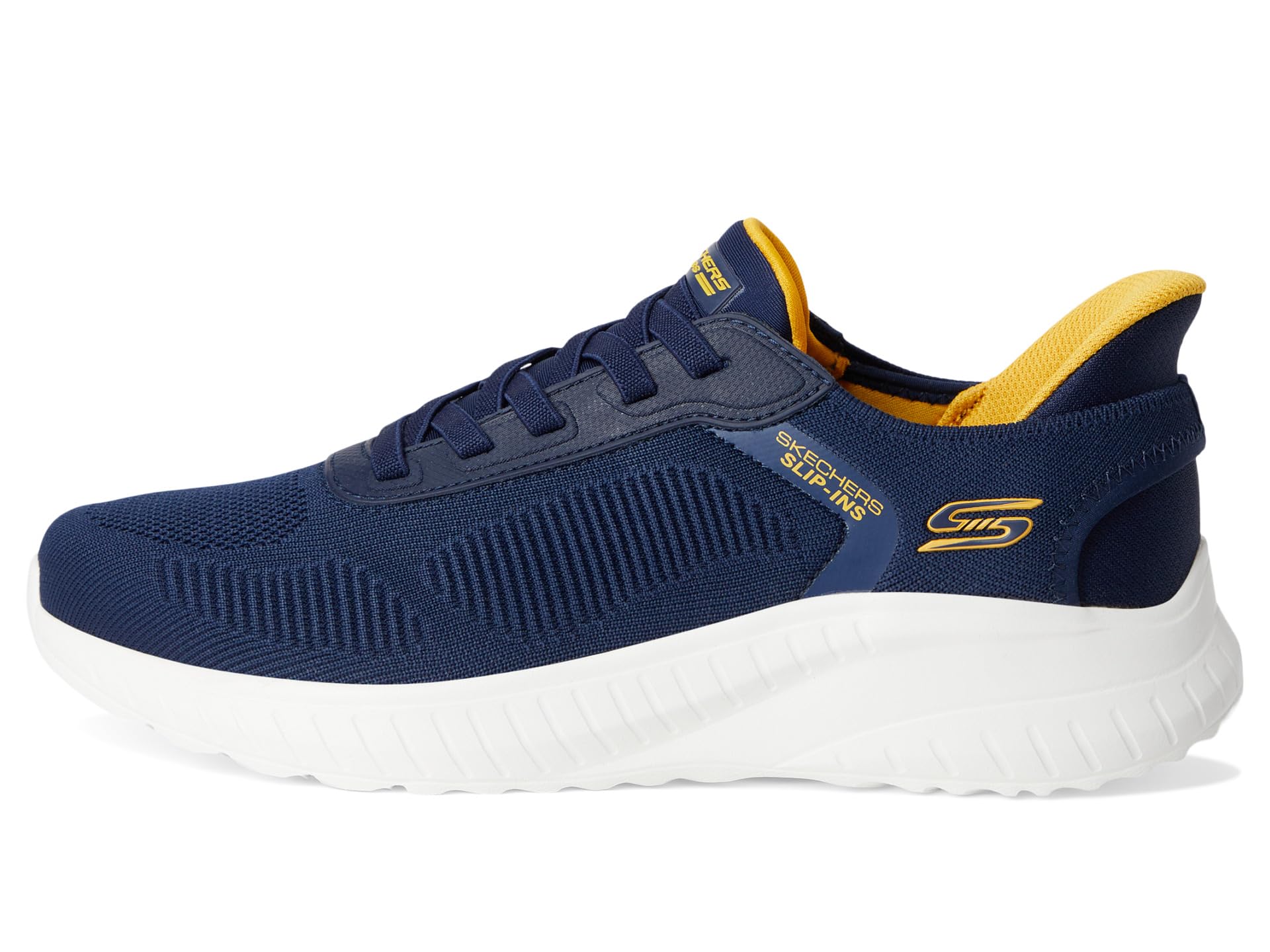 Туфли BOBS from SKECHERS Hands Free Slip-Ins Squad Chaos - Solid Step, темно-синий — фото 4