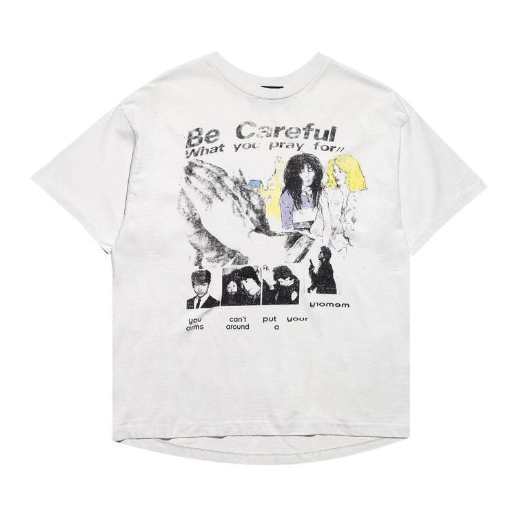 

Футболка Enfants Riches Déprimés Be Careful What You Pray For T-Shirt Faded Ivory, кремовый