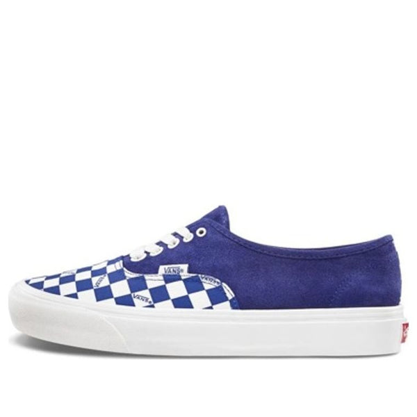 

Кроссовки og authentic lx 'true blue checkerboard toe' Vans, синий