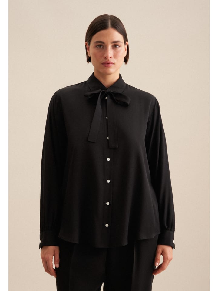 

Блуза Seidensticker Hemdbluse Regular, черный