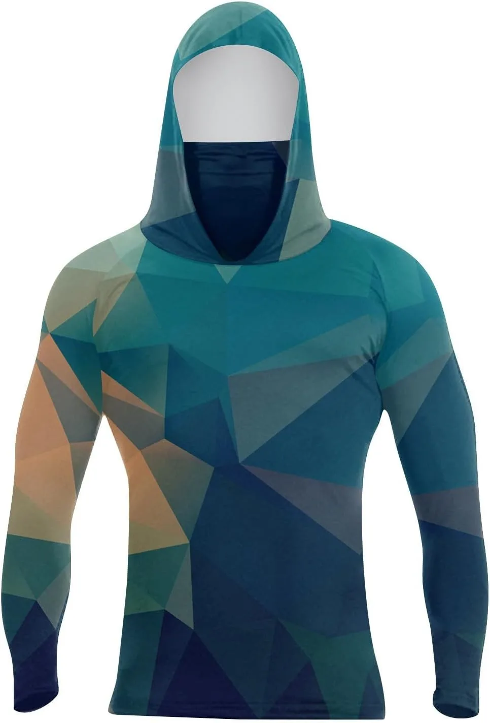 

Мужская рубашка с длинным рукавом UPF 50+ для защиты от солнца, легкая и охлаждающая