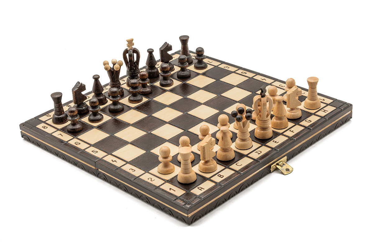 

Small Royal Chess, логическая игра, Шахматы Журека, коричневые Szachy Żurek