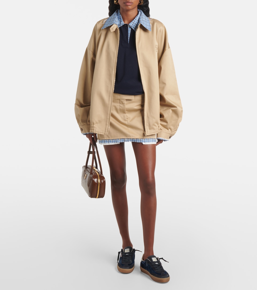 Кроссовки Soul Star из велюра и замши Golden Goose, Navy/White — фото 3