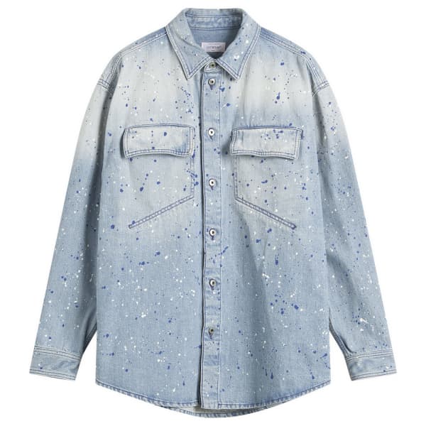 

Рубашка милитари Paint den Off-White, синий