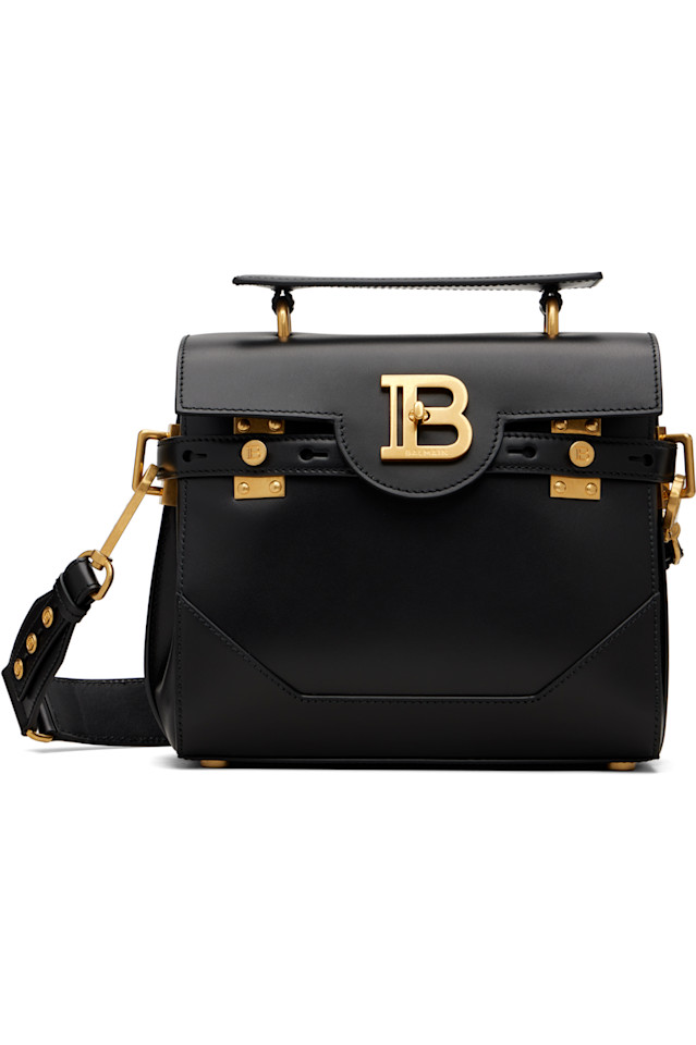 

Сумка b-buzz 23 из гладкой кожи Balmain, черный