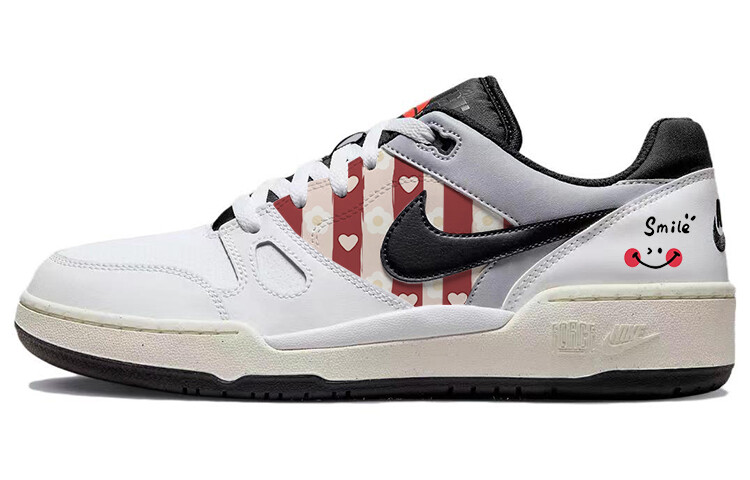 

Кроссовки Nike Full Force Skateboarding Shoes Men Low-top Black/white, белый