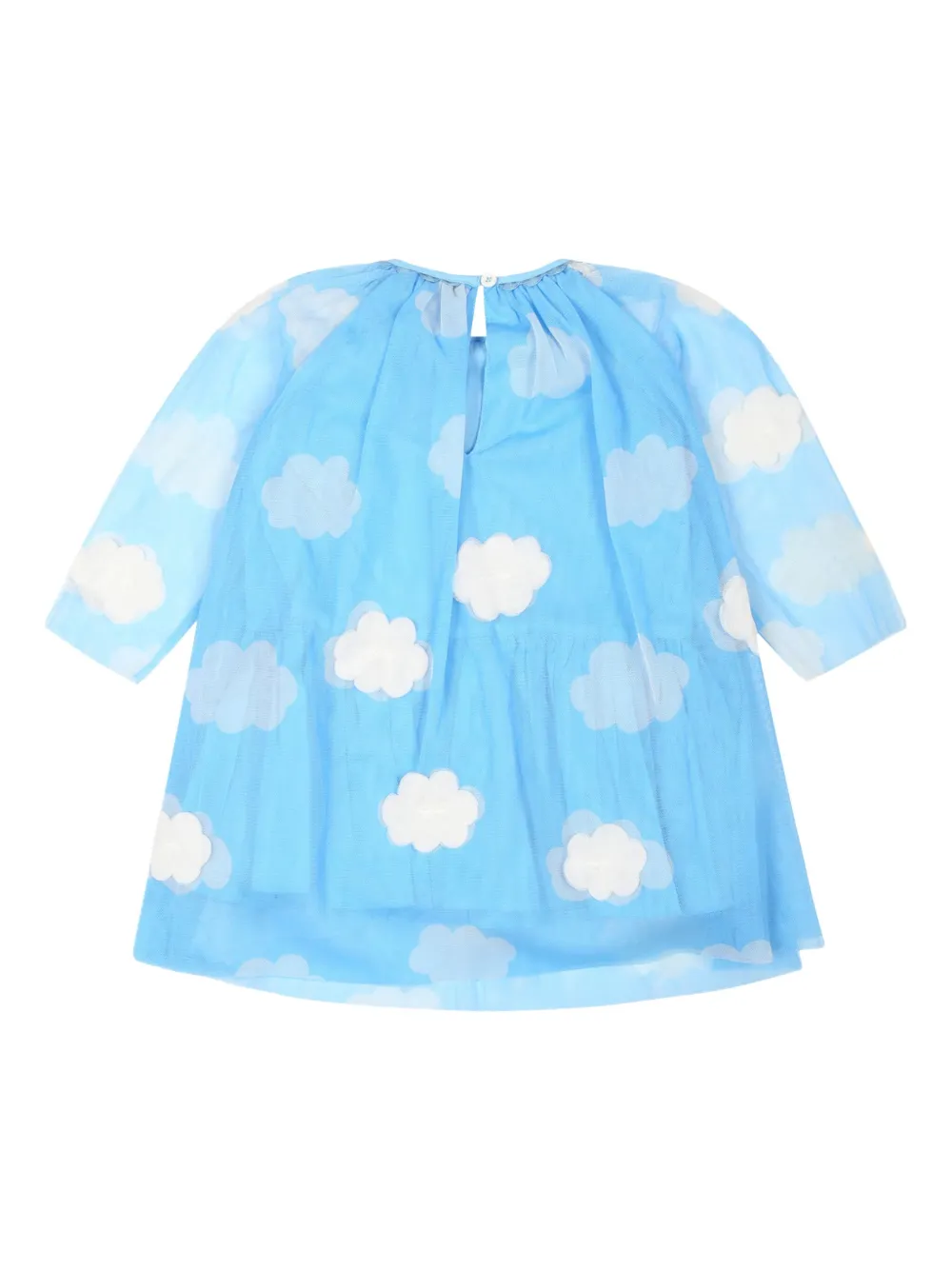 Платье Clouds из тюля Stella McCartney Kids, синий — фото 2