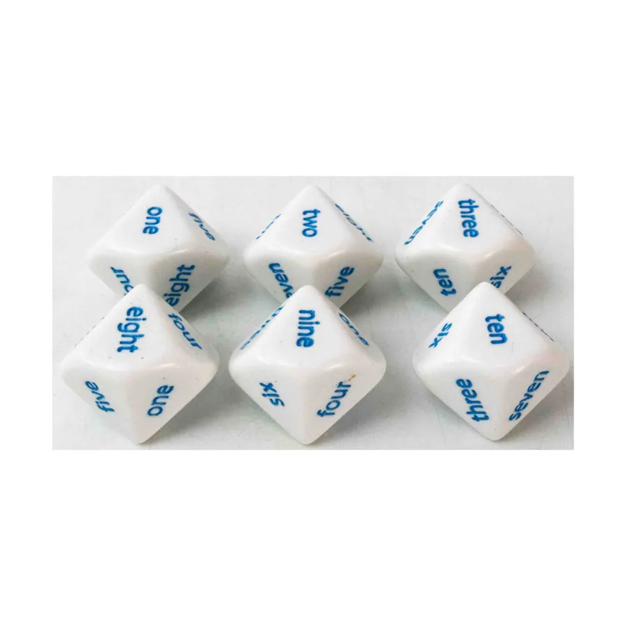 

d10 20 мм игральные кости с цифрами 1–10 — английский (6), Dice - Symbols, Functional & Unique Dice