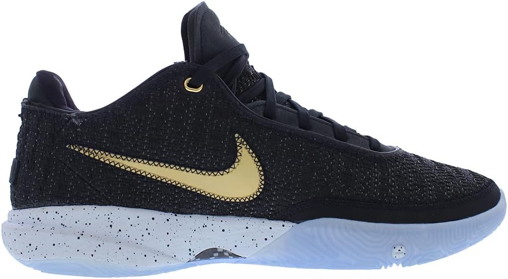 Мужские кроссовки Nike Lebron 20, белый/черный/золотой — фото 2