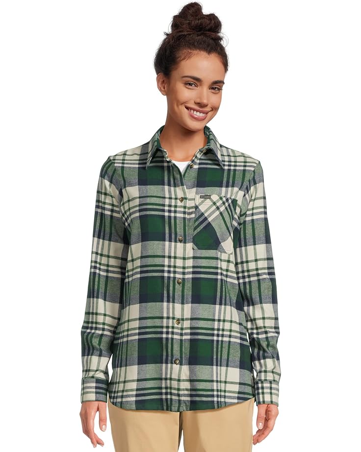 

Женская фланелевая рубашка Columbia Calico Basin с длинным рукавом, Rain Forest Multiplaid