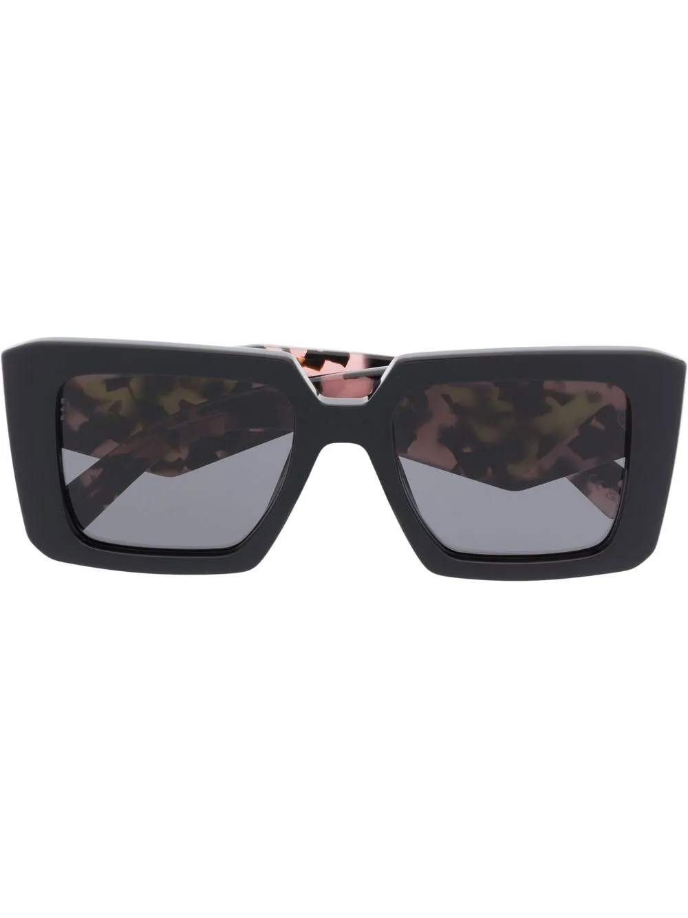 

Солнцезащитные очки Symbole в массивной квадратной оправе Prada Eyewear, черный