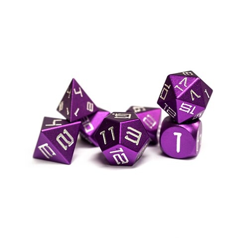 

Игровые кубики Purple Aluminium Level Up Dice