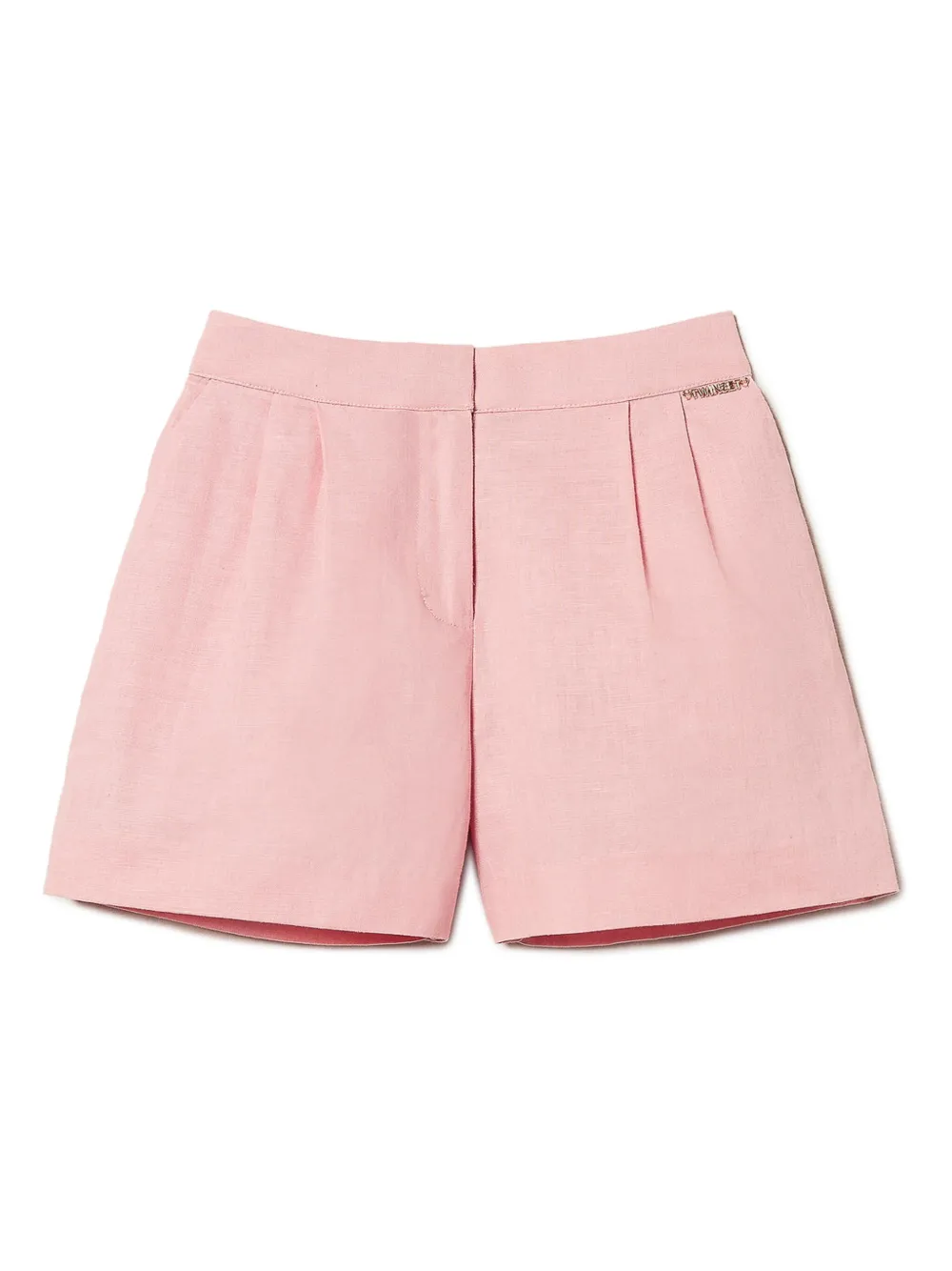 

Шорты из смесового льна TWINSET Kids, розовый