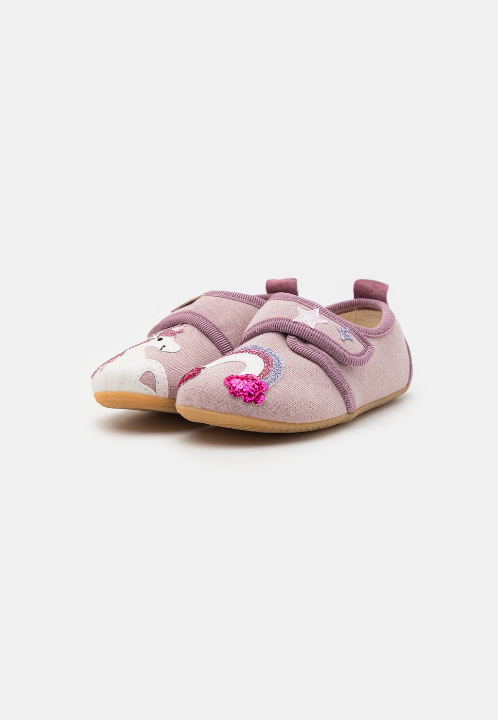Тапочки EINHORNZAUBER KIDS KLETTVERSCHLUSS Living Kitzbühel, фиолетовый — фото 3