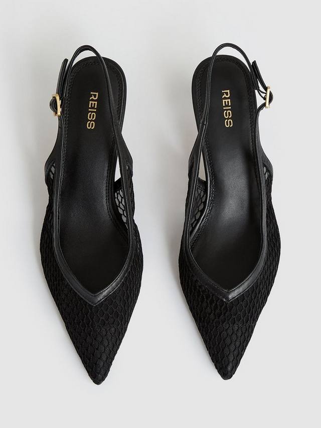 Туфли Sirena на шпильке из натуральной кожи Reiss, Black — фото 4