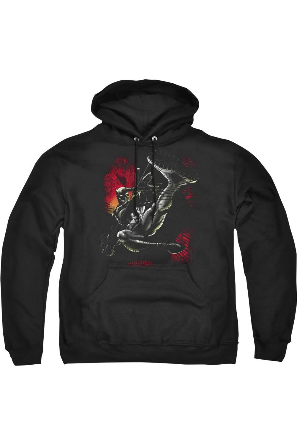 

Толстовка с капюшоном Batman Kick Swing для взрослых Gildan, черный