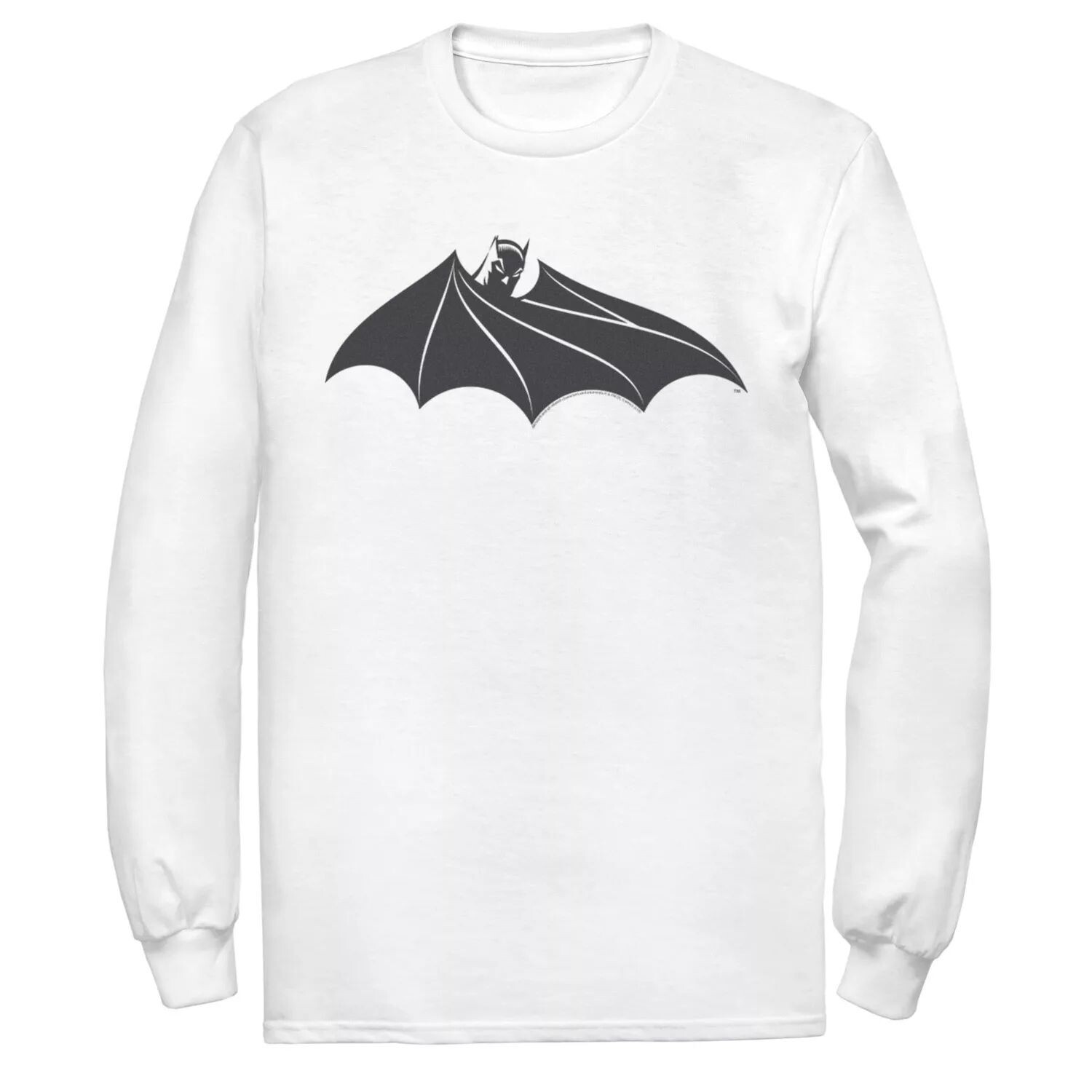 

Мужская футболка с логотипом на груди и плащом Бэтмена из комиксов DC Comics