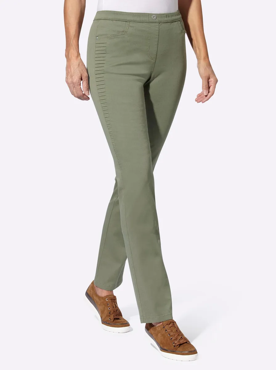 

Удобные джинсы в стиле casual (1 шт.) Casual Looks, хаки