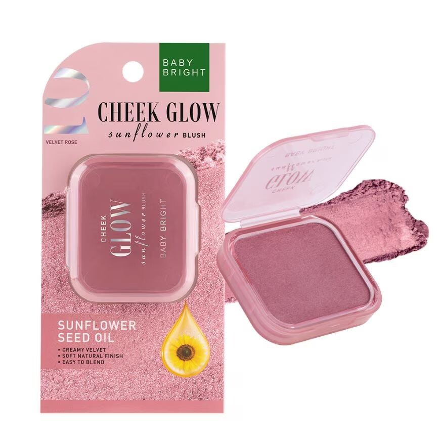 

Baby Bright Румяна Cheek Glow Sunflower 5,2 г 01 Velvet Rose, Velvet Rose