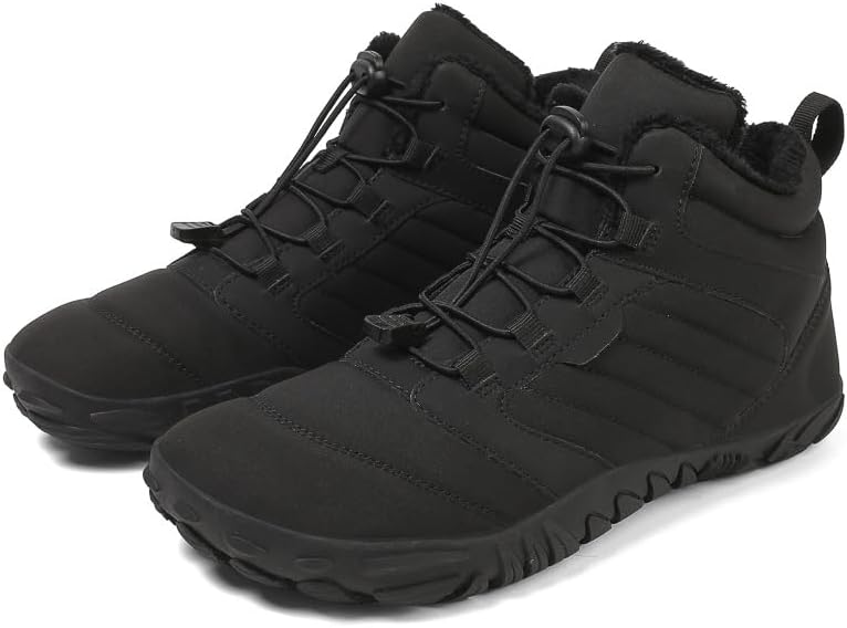 

Мужские зимние ботинки Soft time TOY с отделкой из меха, утепленные, противоскользящие, водонепроницаемые, для холодной погоды, с легким входом и короткой голенищей, черный