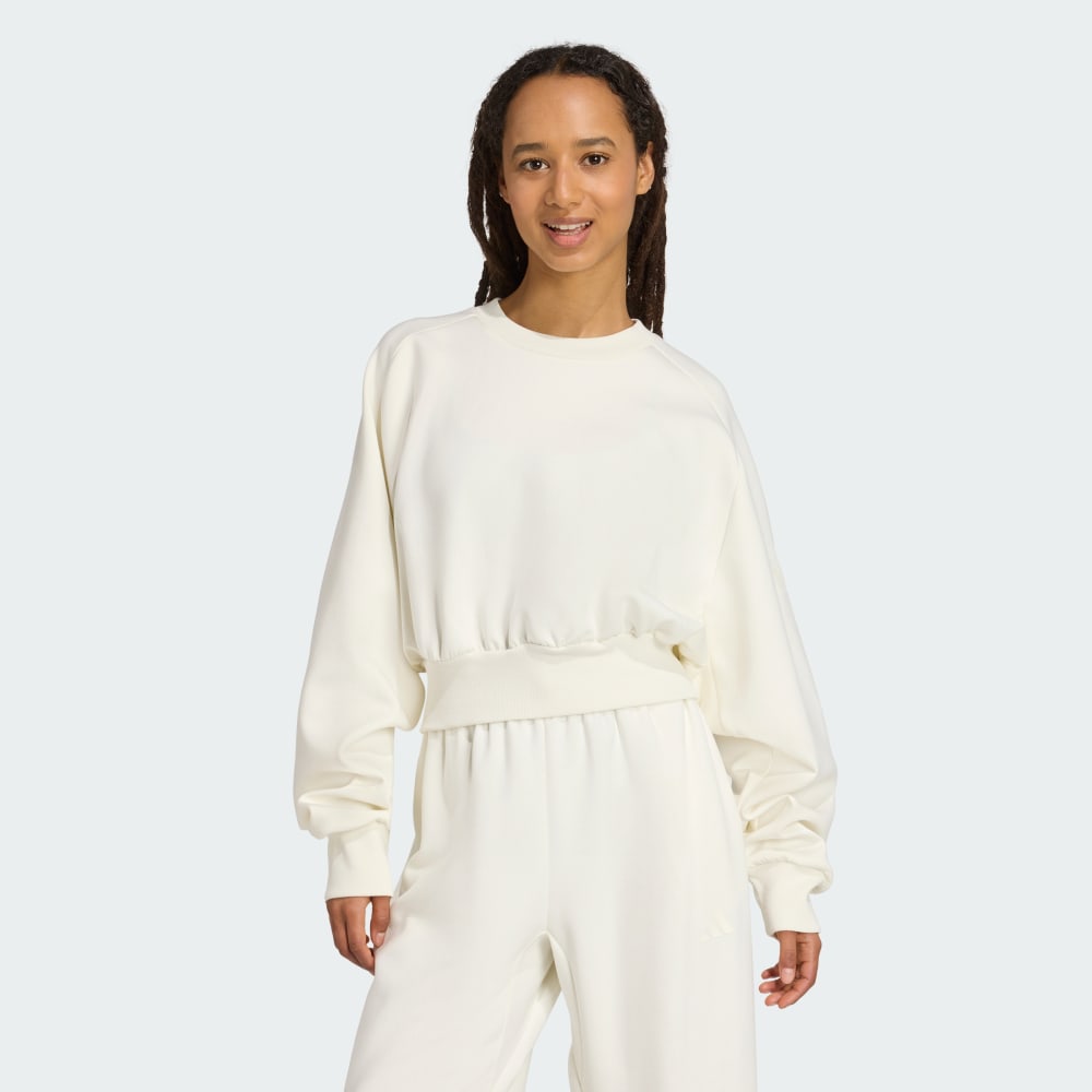 

Толстовка Adidas Soft Lux Loose Sweatshirt, цвет Off White