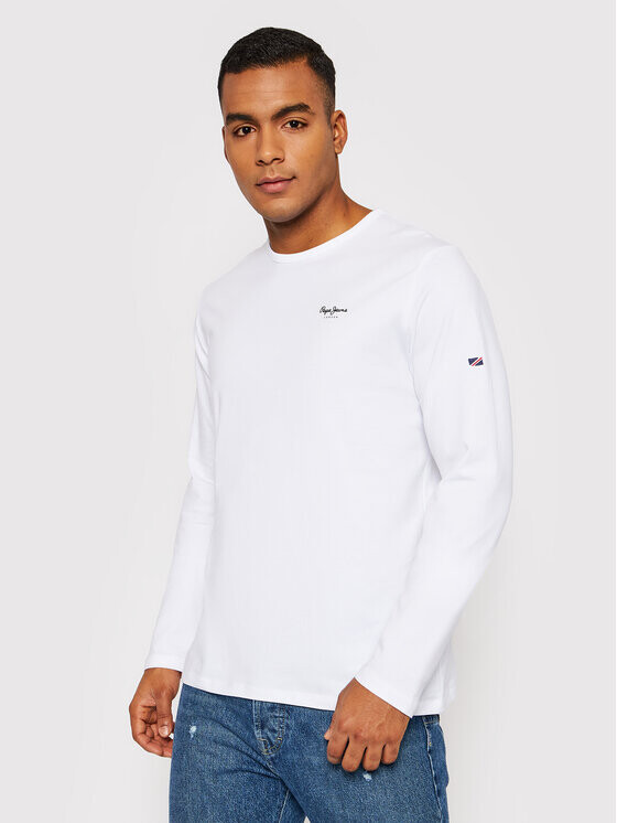 

Облегающий крой с длинными рукавами Pepe Jeans, белый