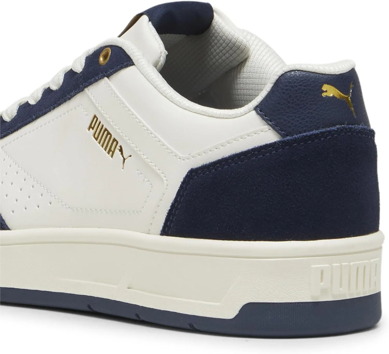 Кроссовки PUMA Unisex Court Classic SD, Frosted Ivory Club Navy Puma Gold — фото 4
