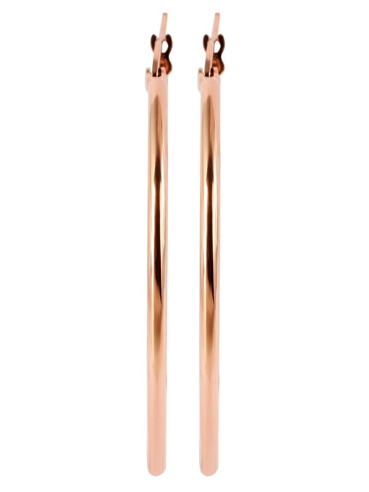 

Adeliás Женские серьги - серьги-кольца из нержавеющей стали в золотом исполнении