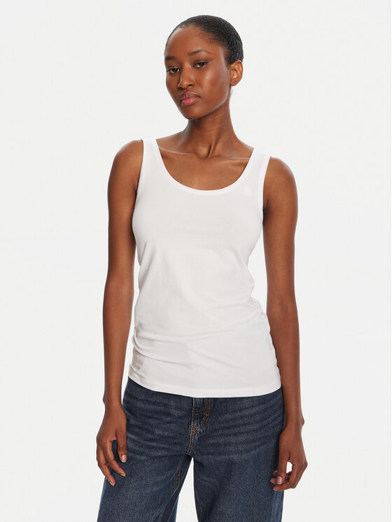 

Топ slim fit Base D07210-3310 G-Star Raw, белый