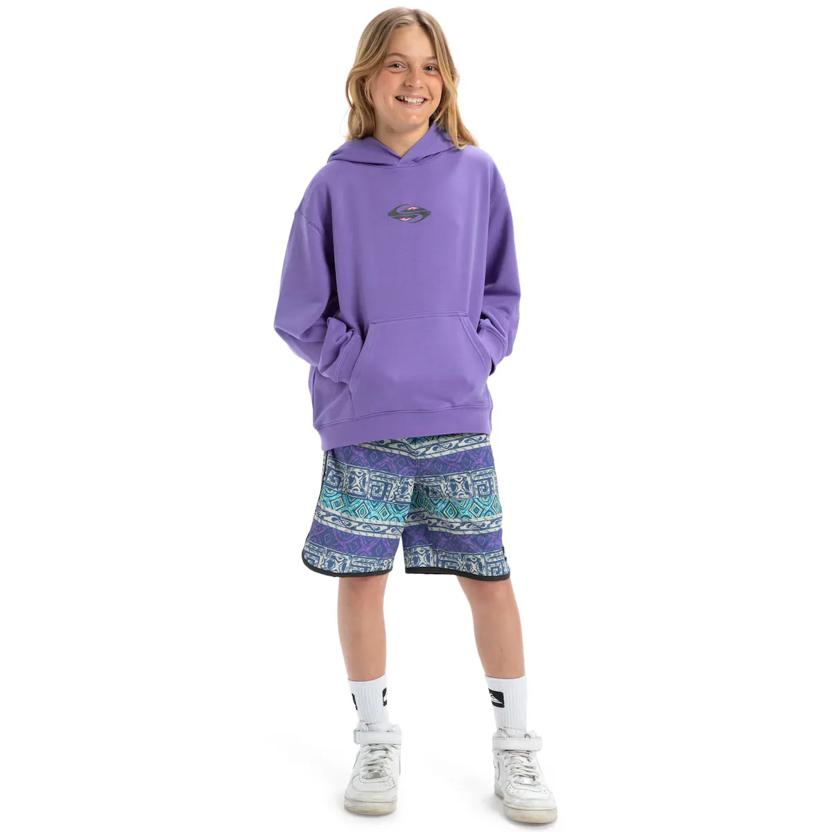 

Детская толстовка Quiksilver APOG Heritage, фиолетовый