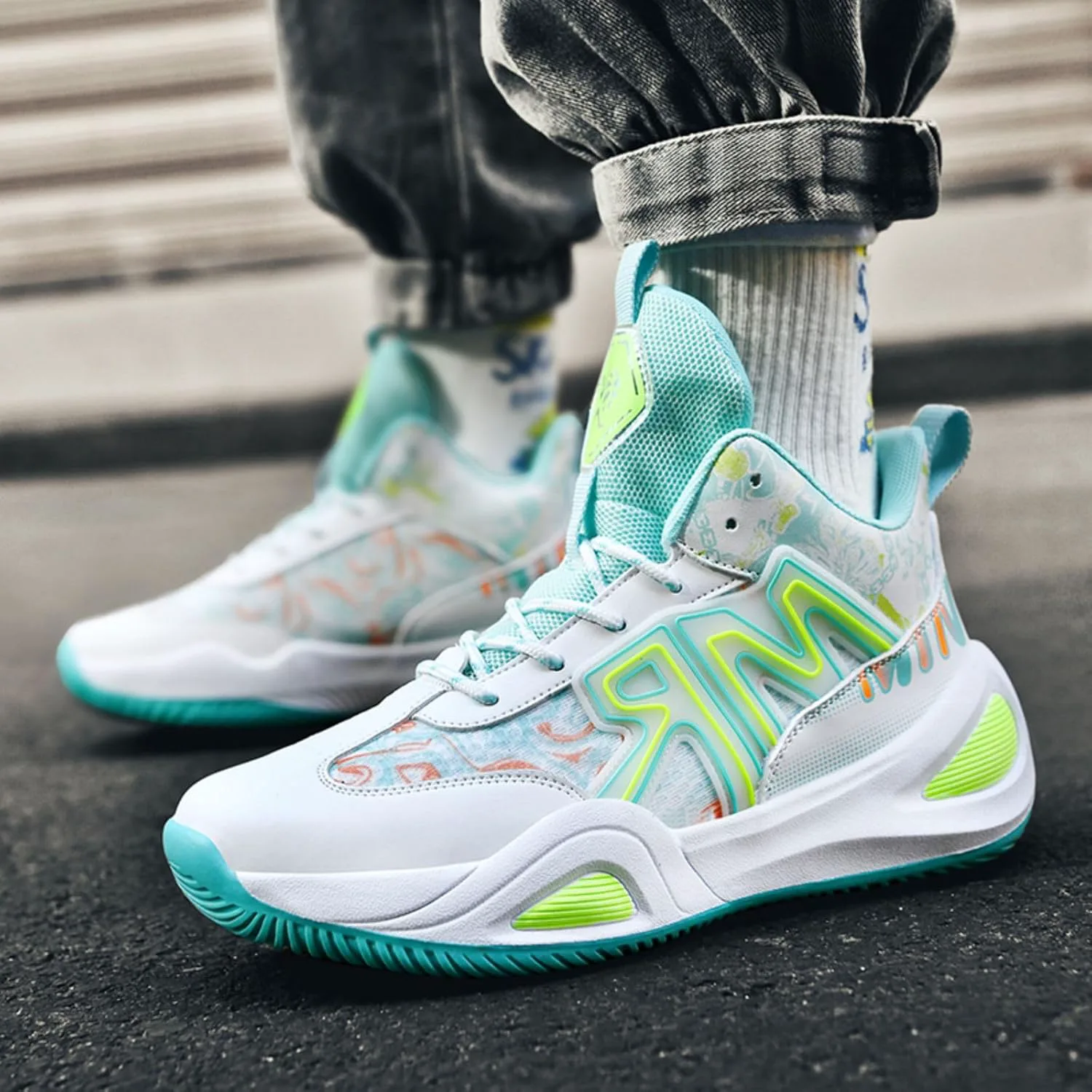 

Противоскользящие баскетбольные кроссовки Ucilxi, белый