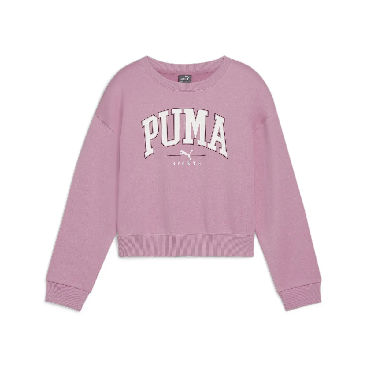 

Толстовка PUMA "Топ PUMA SQUAD с круглым вырезом для девочек", розовый