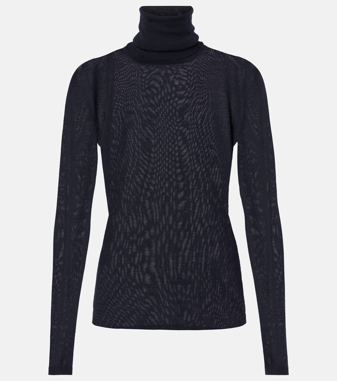 

Водолазка из натуральной шерсти Saluto Max Mara, цвет blu marino