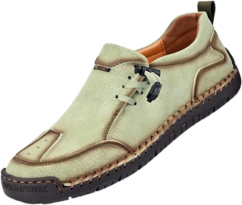 

Мужские оксфорды с резиной подошвой - противоскользящие, прочные и удобные, стильный дизайн Fusecottc, зеленый