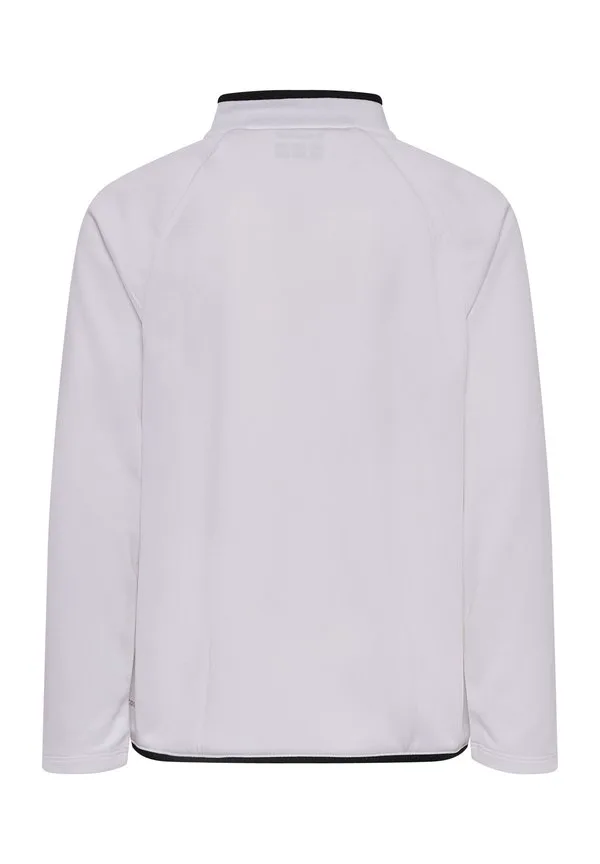 2.0 топ с длинными рукавами и молнией до середины груди Hummel, White Black — фото 2